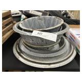 Gray Agate Plates & Food Mold