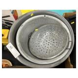 Enamel Bowls & Strainer