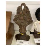 Cast Iron Floral Door Stop
