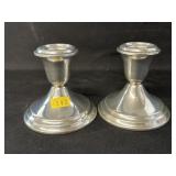 (2) Gorham Sterling-weighted Candlesticks