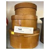 (3) Bent Wood Pantry Boxes