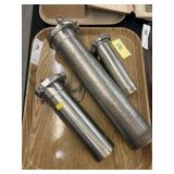 (3) Steel Tubular Canisters