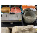 Galvanized Dry Measures & Money Box