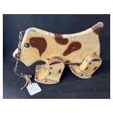 Vtg. Wooden Dog Pull Toy