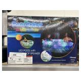 Illuminated Pool with Bluetooth Speakers