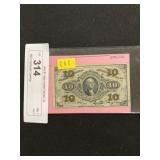 1863 Fractional Currency