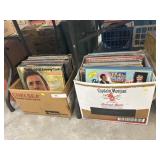 (2) Boxes of Record Albums