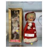 Vtg. Musical Santa & Doll