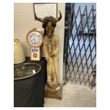 Carved Wood Native American Statue