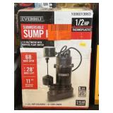 New 1/2hp Sump Pump