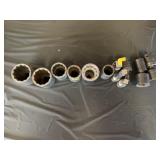 Assorted 1/2' Sockets w/ Snap-On 1/2' Extensions