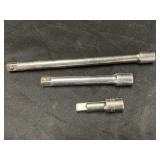 (3) Craftsman 1/2' Drive Extensions