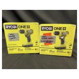 (2) Ryobi 18V Drill Kits