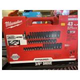 New Milwaukee 3/8' Drive Socket Set