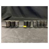 9pc Snap-On SAE Impact Socket Set