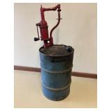 Metal Oil Drum w/ Pump