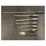 (6) Snap-On Screwdrivers & Picks w/ Pliers