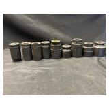 Assortment of Snap-On 3/4' Drive Impact Sockets