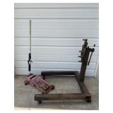 Engine Stand w/ Incomplete Floor Jack