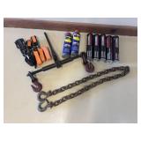 4' Log Chain, Chain Binder, & Ratchet Strap