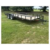 2023 W-D 18' Flatbed Trailer