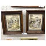 2 European Framed Lithographs