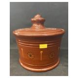 Foltz Redware Canister