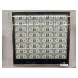 Framed Uncut Sheet $1 Bills