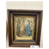 European Framed Lithograph