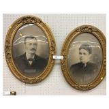 2 Oval Framed Portraits