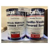 2 - 1 Gallon Syrup Cans