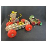3 Vintage Fisher-Price Wooden Pull Toys