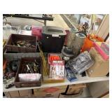 Assortment Hand Tools, Bird Feeders, Air Hose