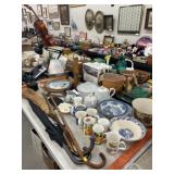 Canes, Chinaware & Wooden Spools