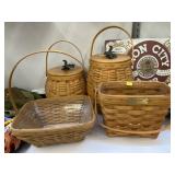 4 Longaberger Baskets