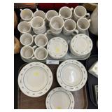 2 Tray Lots of Longaberger Pottery