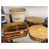 Longaberger Storage Crock w/ Baskets