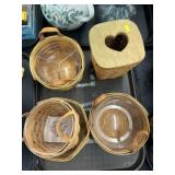 5 Longaberger Baskets