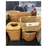 4 Longaberger Baskets