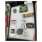 Breaker Mount w/ Pens, Belt Buckle & Patches