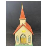 Vintage Tin Litho Musical Church