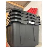 4 Storage Totes w/ Lids