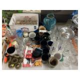 Mugs, Stemware, & Pottery Vase