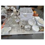 Assortment of Pattern Glass & Chinaware