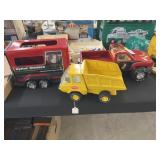 Nylint Toy Truck w/ Horse Trailer & Tonka Truck
