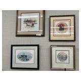 4 - P. Buckley Moss Prints