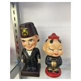 2 Vintage Japan Bobbleheads