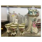 Porcelain Chocolate Pots w/ Mugs