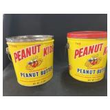 2 - 5 Lb. Peanut Butter Tins