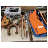 Croquet Set, Horseshoes & Storage Box